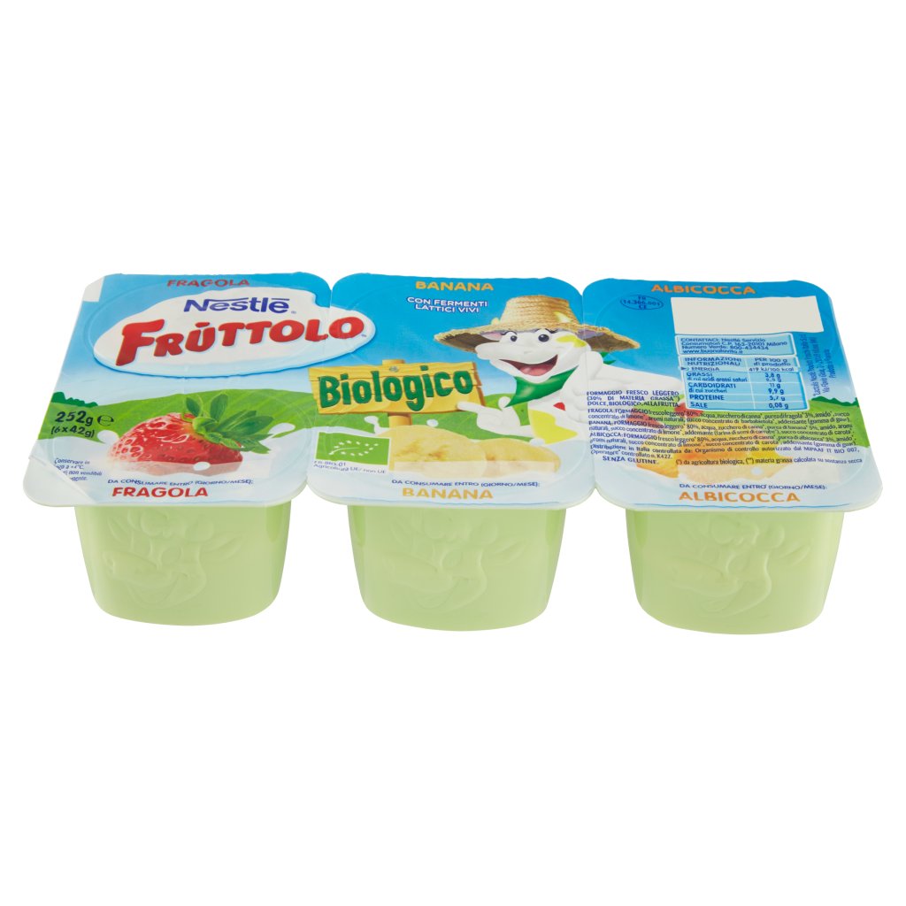 Fruttolo NestlÉ Biologico Fragola, Banana, Albicocca