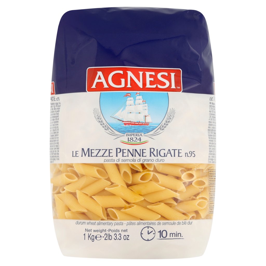 Agnesi Le Mezze Penne Rigate N.95 1 Kg