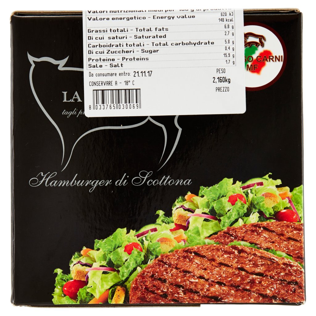 la Nobile Hamburger di Scottona 12 x 180 g