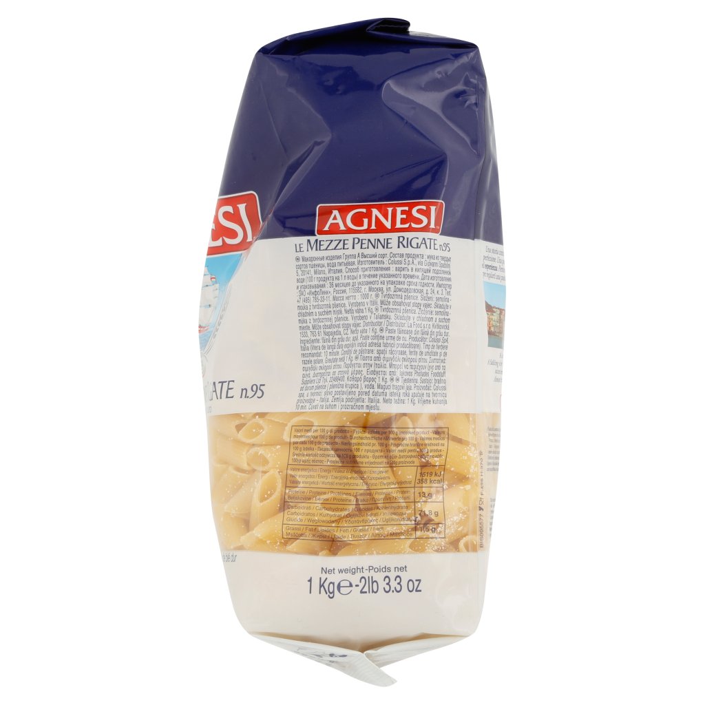 Agnesi Le Mezze Penne Rigate N.95 1 Kg