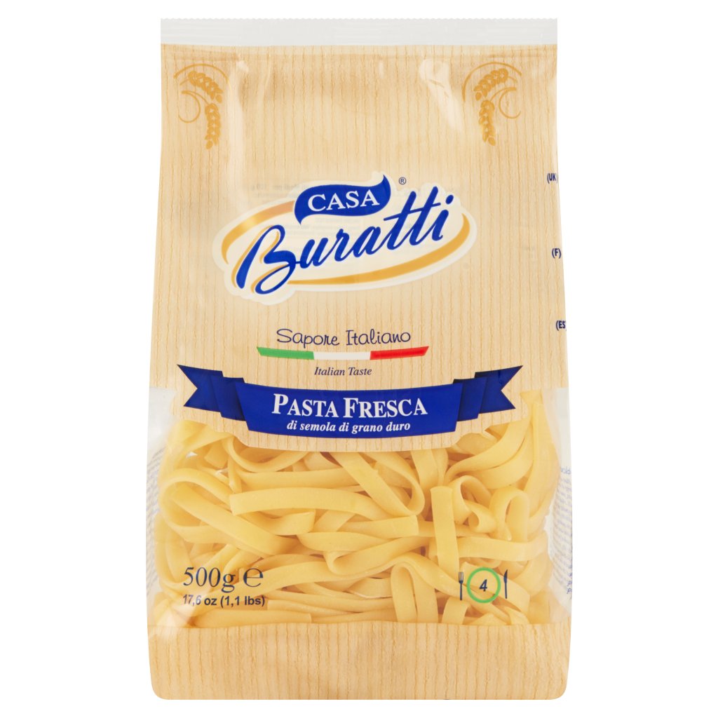 Casa Buratti Pasta Fresca di Semola di Grano Duro Tagliatelle
