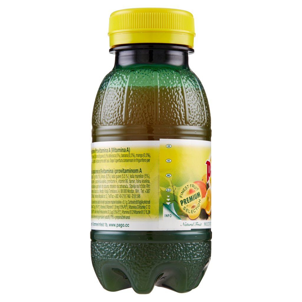 Pago Succo di Frutta, Tropicale 100%, Bottiglia Pet Monodose 20 Cl