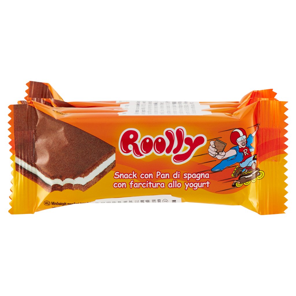 Roolly Snack con Pan di Spagna con Farcitura allo Yogurt 4 x 28 g