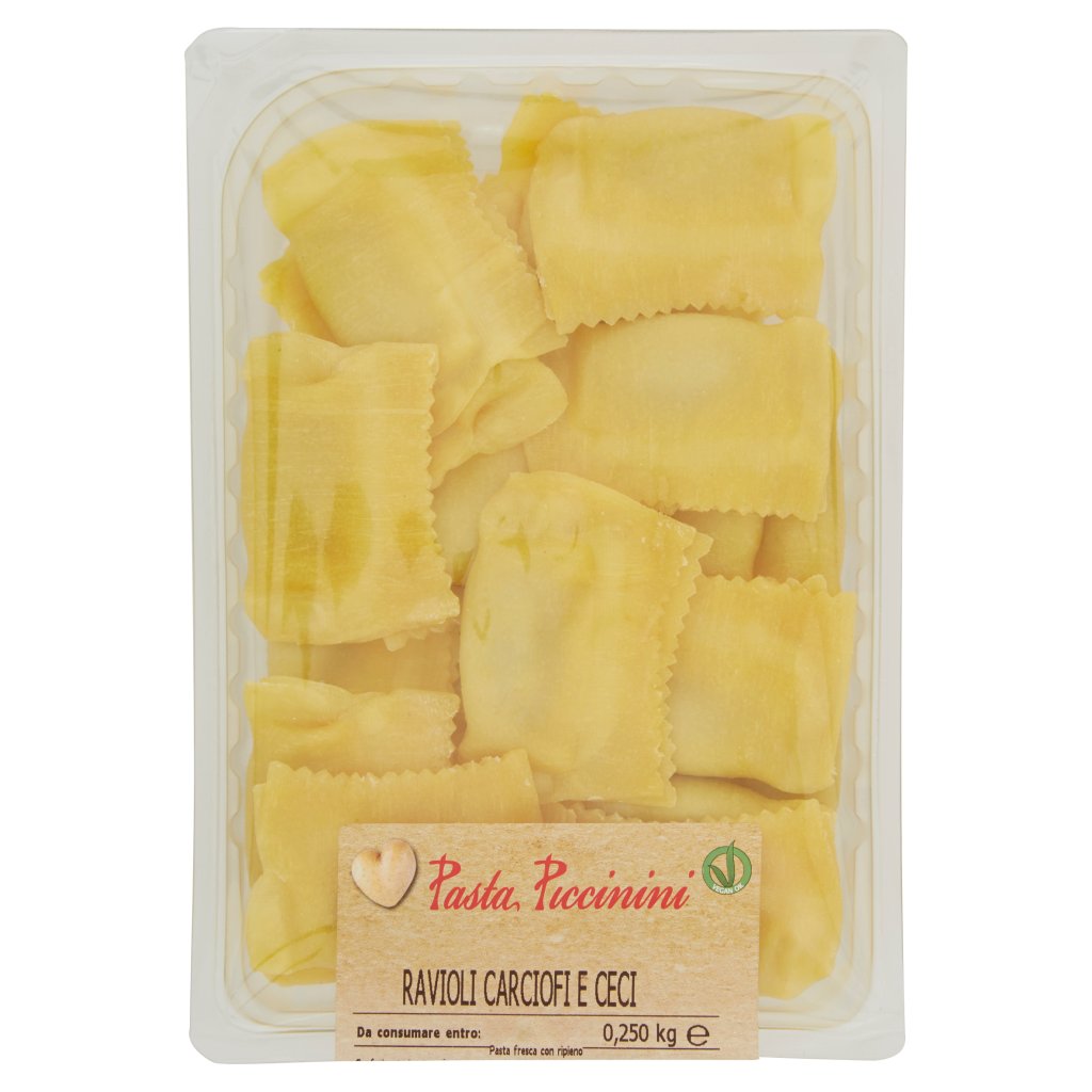 Pasta Piccinini Ravioli Carciofi e Ceci 0,250 Kg