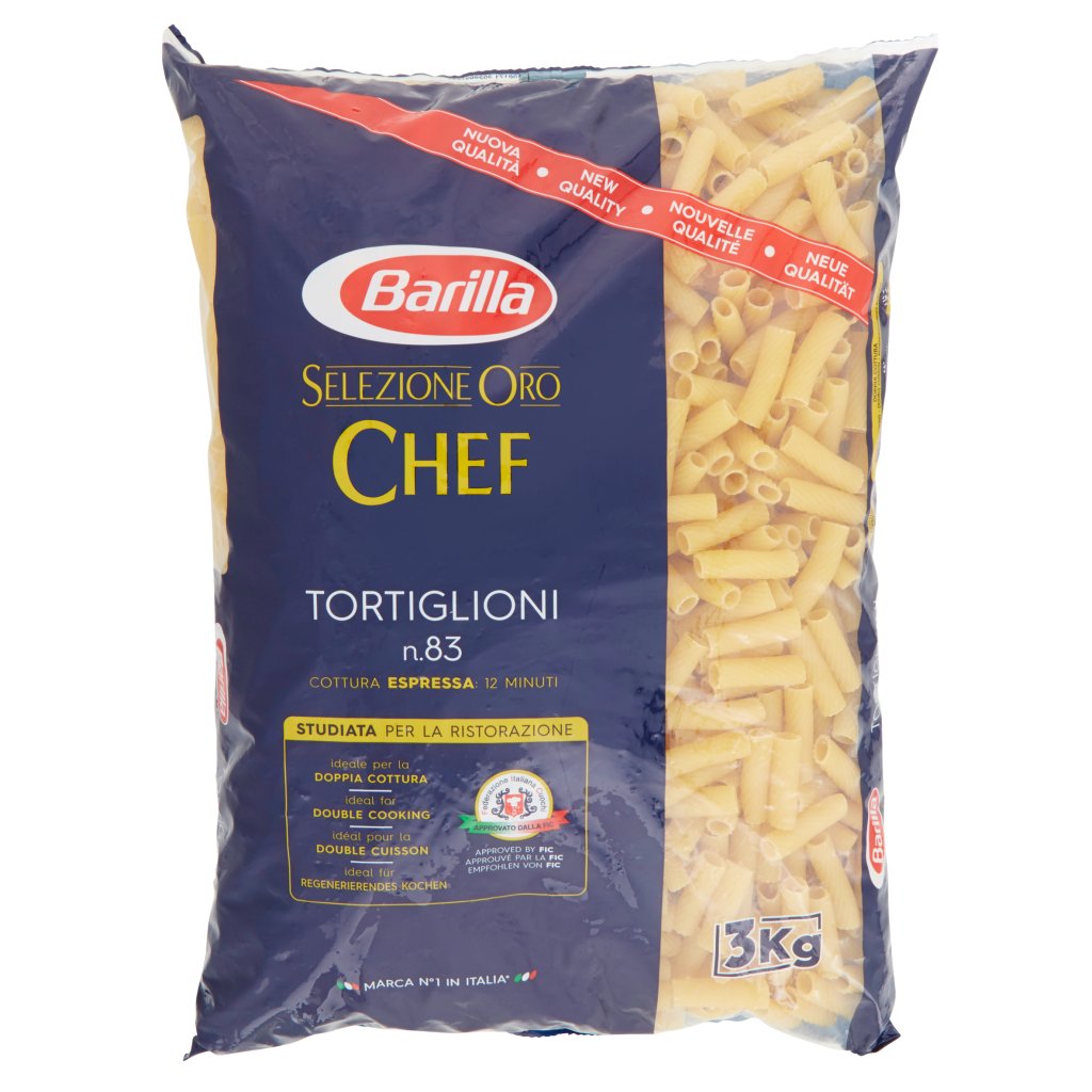 Barilla Selezione Oro Chef Tortiglioni 3kg