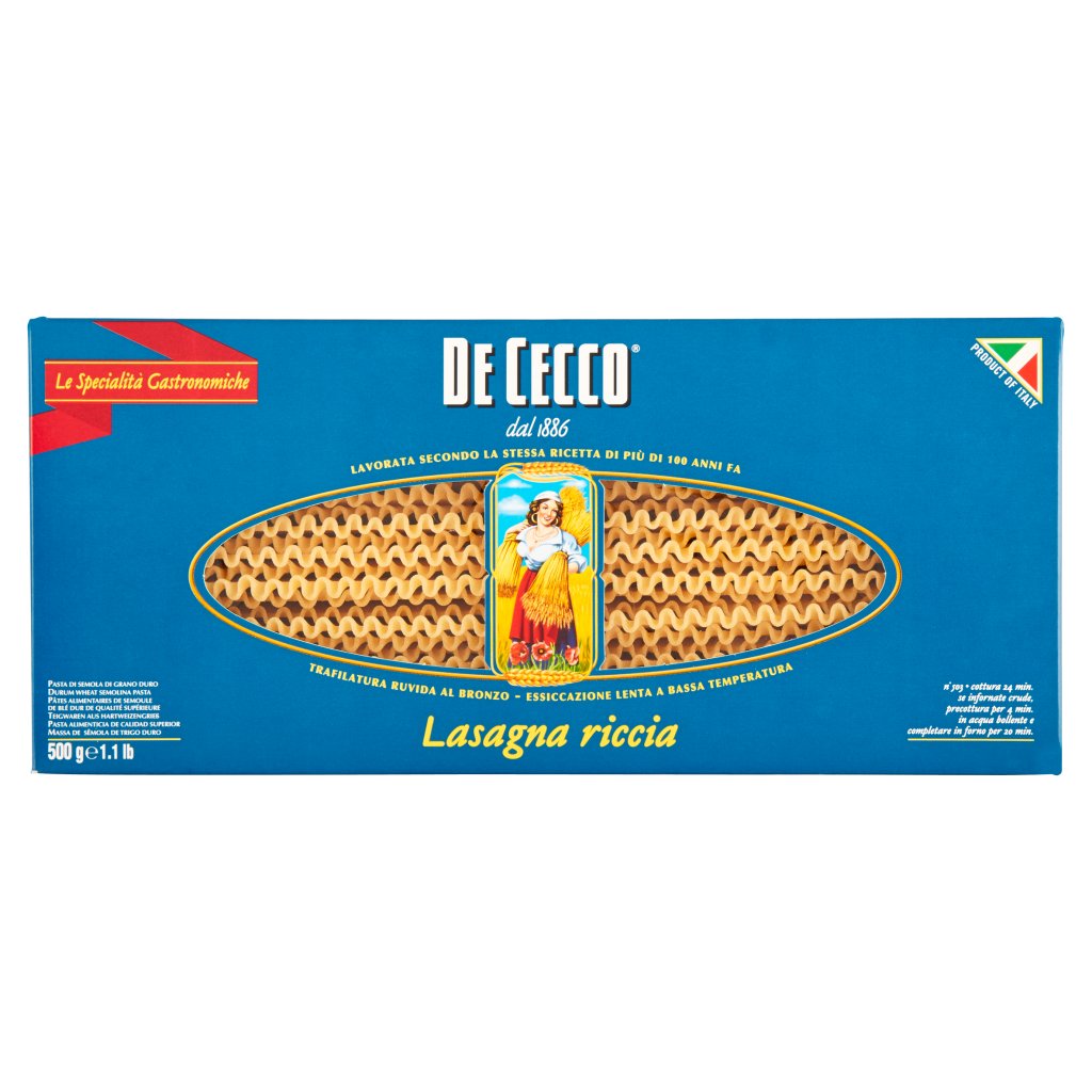 De Cecco Le Specialità Gastronomiche Lasagna Riccia N° 503