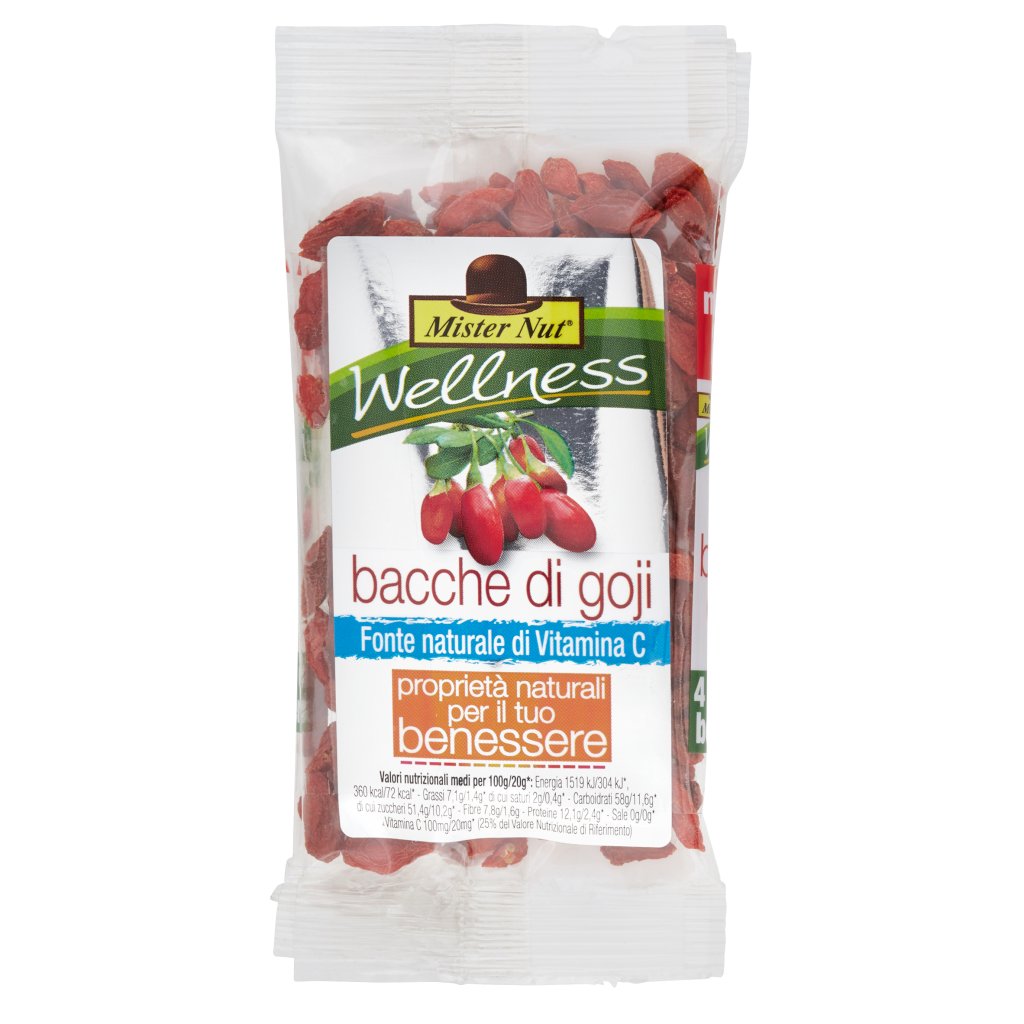 Mister Nut Wellness Bacche di Goji Multipack 4 x 20 g