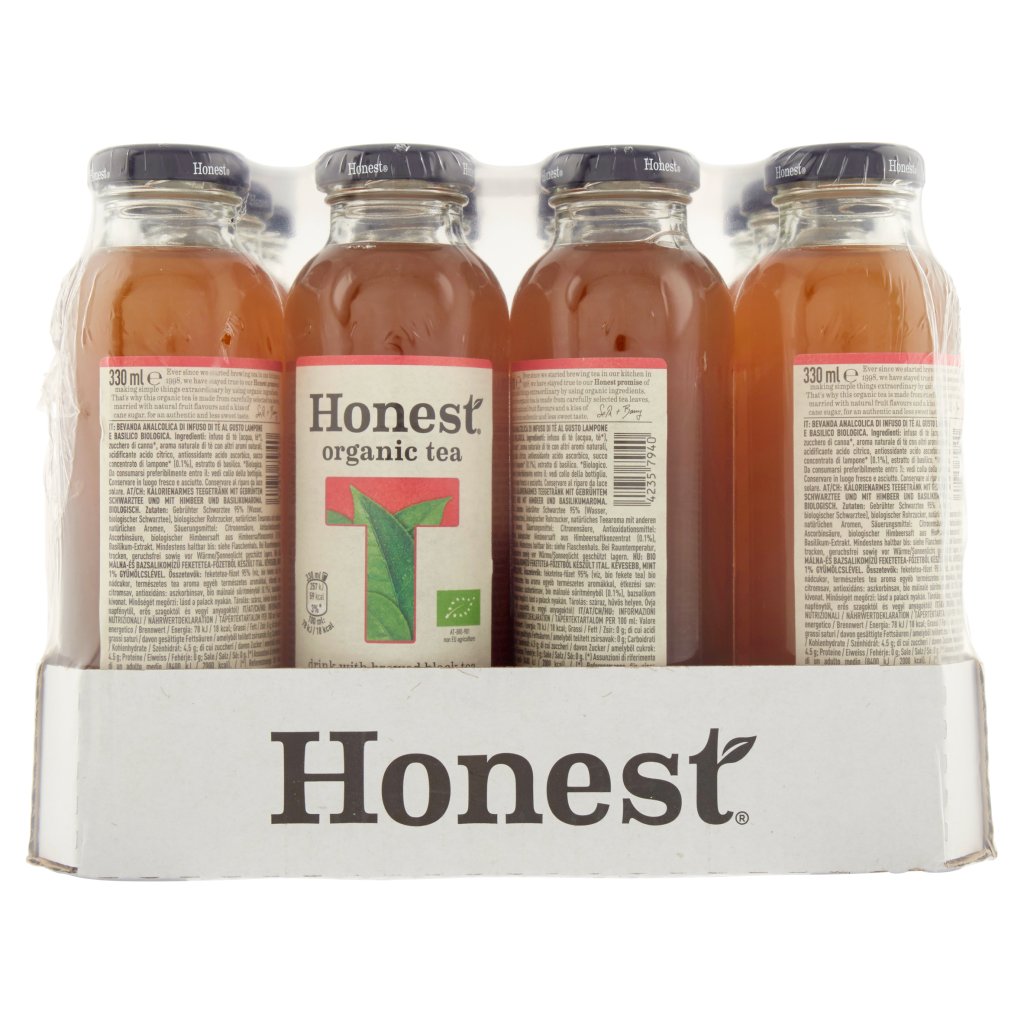 Honest Raspberry & Basil da 330 Ml (X12)