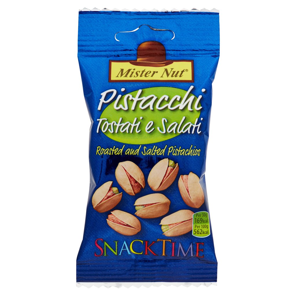 Mister Nut Snack Time Pistacchi Tostati e Salati