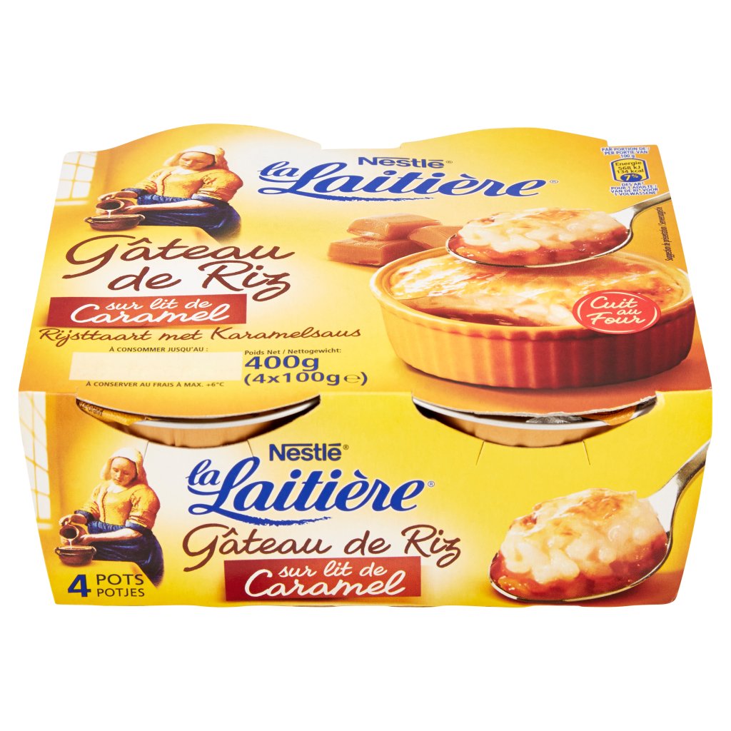 Nestle La Laitiere Riso E Caramello 4 X 100 G Everli