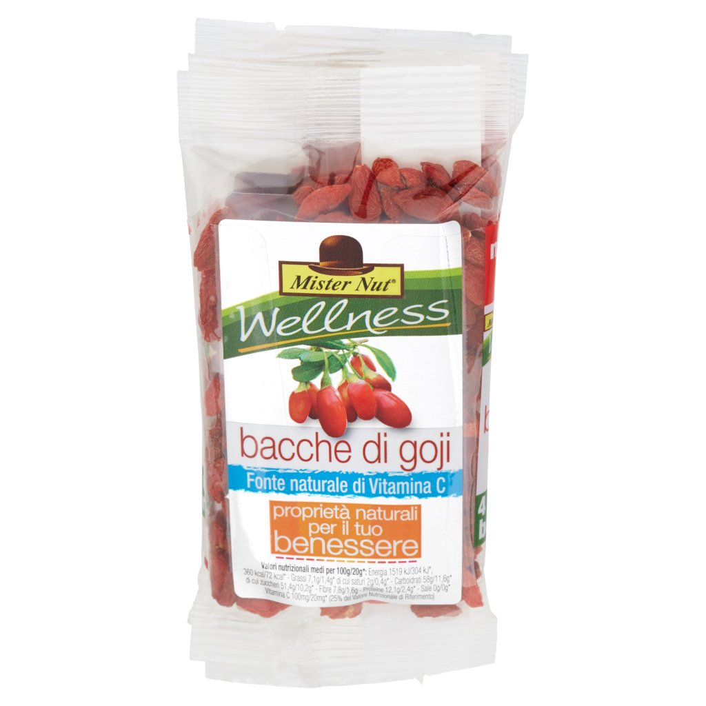 Mister Nut Wellness Bacche di Goji Multipack 4 x 20 g