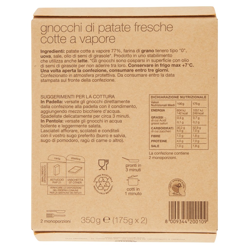 Mamma Emma Monoporzioni Gnocchi Classici 2 x 175 g