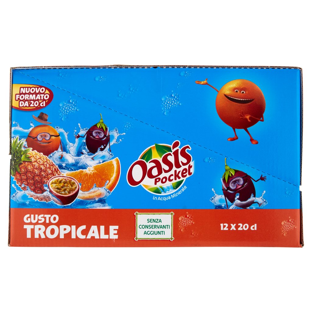 Oasis Pocket Gusto Tropicale 12 x 20 Cl