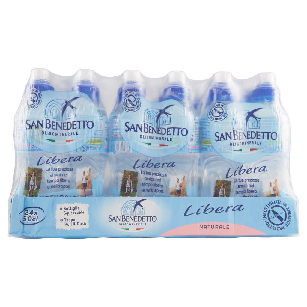 San Benedetto Acqua Minerale  Benedicta Libera Pull&push Naturale 0,5l (6x4)