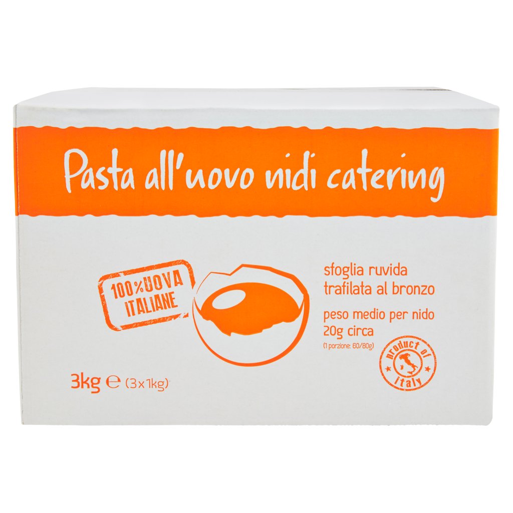 le Mantovanelle Pasta all'Uovo Nidi Catering Taglierini 3 3 x 1 Kg
