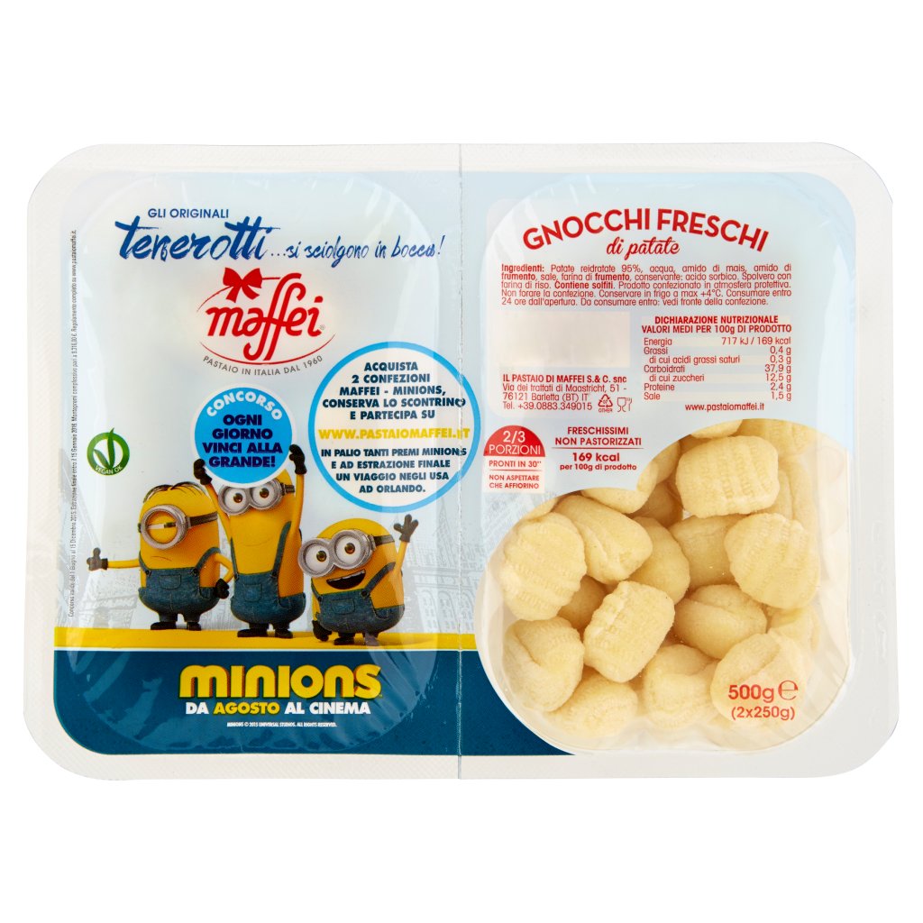 Maffei Tenerotti Gnocchi Freschi di Patate 2 x 250 g