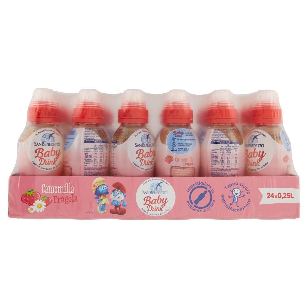 San Benedetto Baby Drink Fragola 0,25l Vassoio