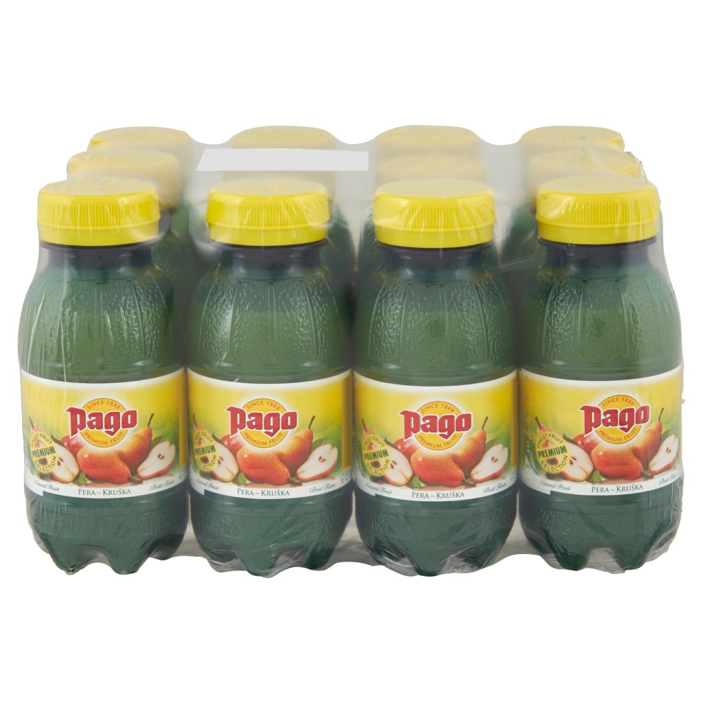 Pago Succo di Frutta, Pera Nettare, Bottiglia Pet Monodose 20 Cl x 12