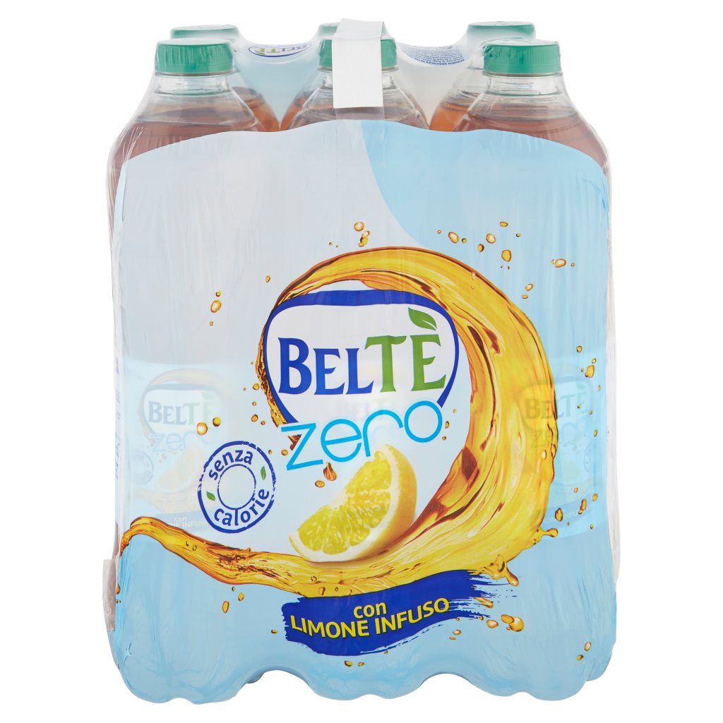 Beltè Zero , Bevanda Analcolica di Thè con Infuso di Limone 1,5l x 6