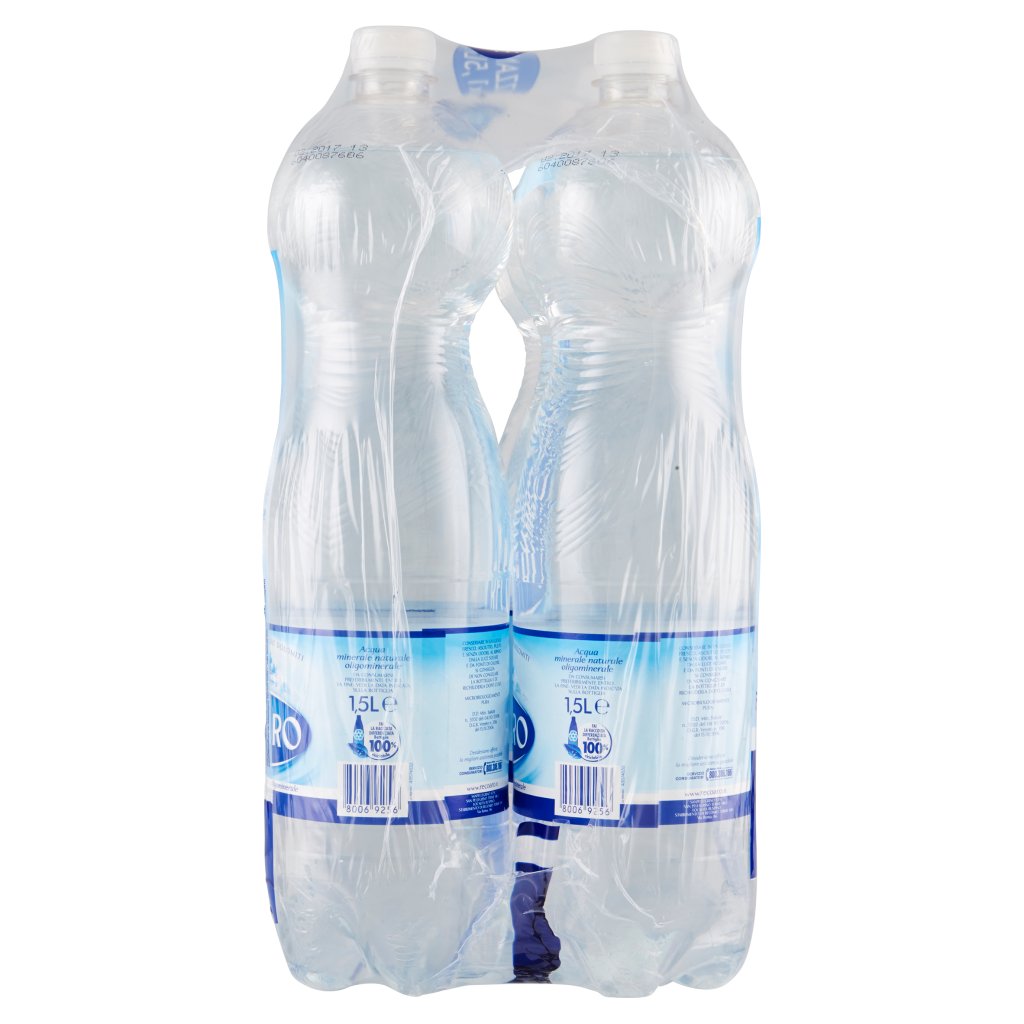 Recoaro Recoaro, Acqua Minerale Frizzante, Bottiglia Grande 1,5l x 6