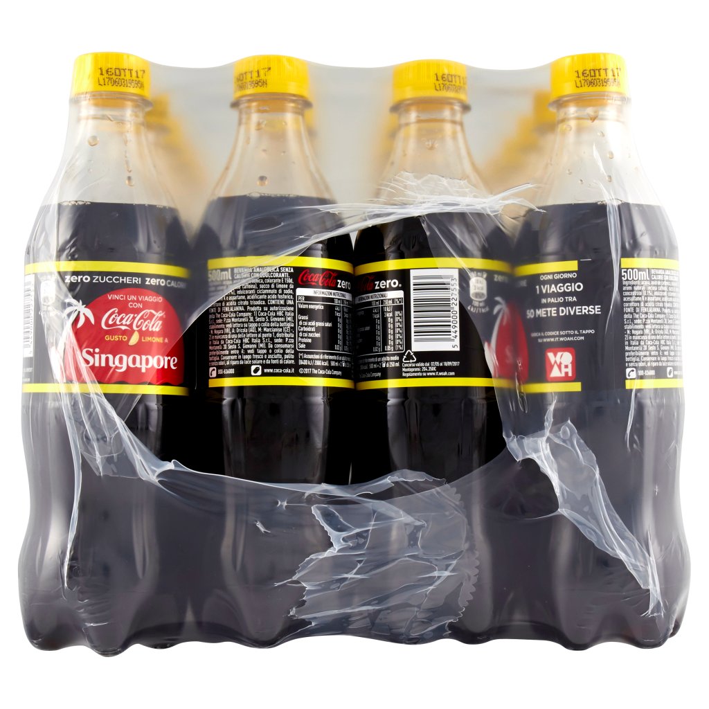 Coca Cola Zero Lemon Bottiglia di Plastica