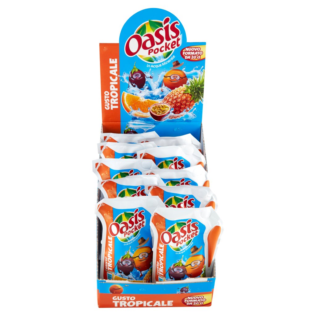 Oasis Pocket Gusto Tropicale 12 x 20 Cl