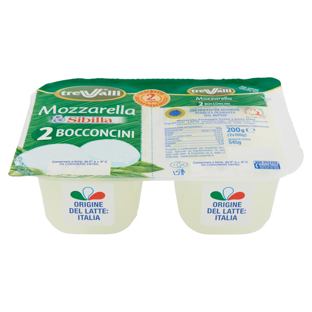 Sibilla Mozzarella 2 Bocconcini