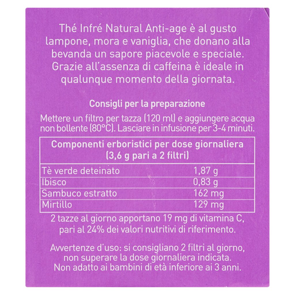 Thé Infré Natural Anti-age 10 Filtri