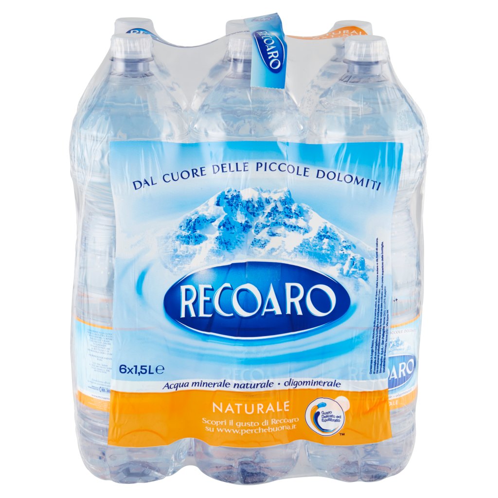 Recoaro Recoaro, Acqua Minerale Naturale, Bottiglia Grande 1,5l x 6