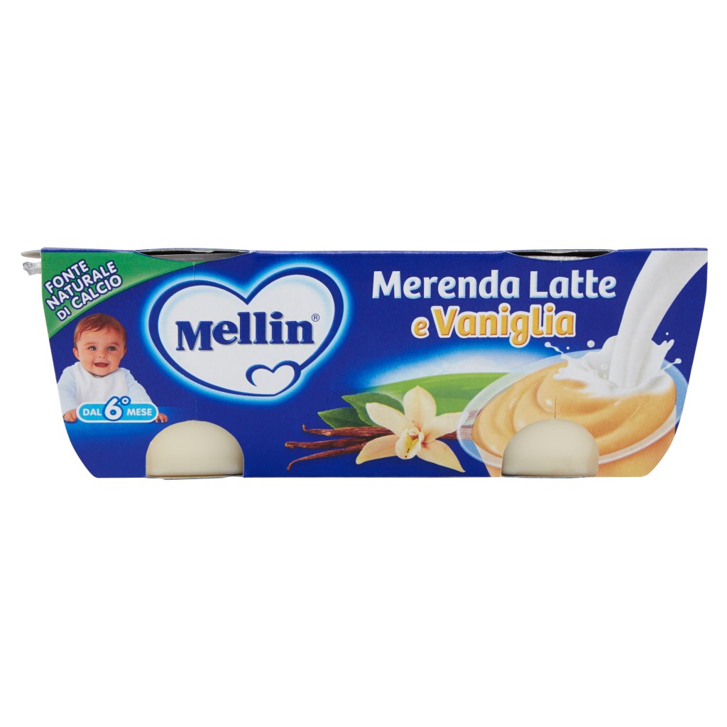 Mellin Merenda Latte e Vaniglia 2 x 130 g