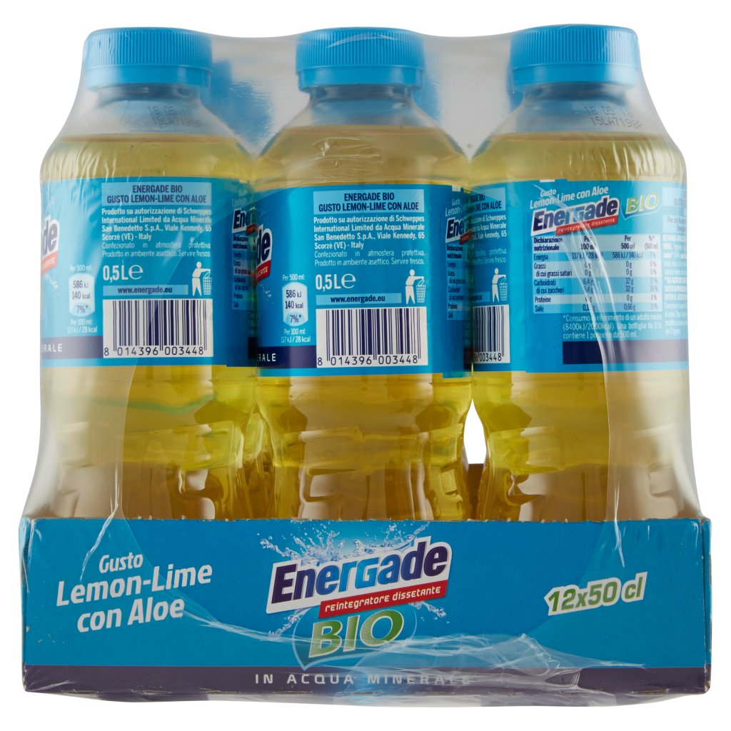Energade Bio Lemon-lime con Aloe 0,5 l Conf. x 12