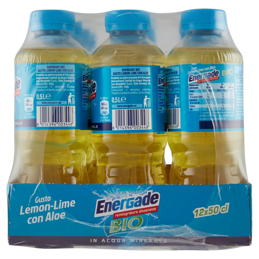 Energade Bio Lemon-lime con Aloe 0,5 l Conf. x 12