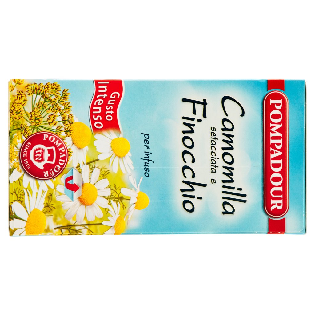 Pompadour Camomilla Setacciata e Finocchio per Infuso 18 Bustine 39,6 g