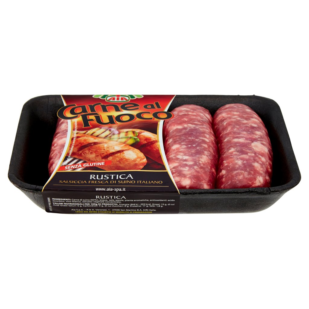 Aia Carne al Fuoco Rustica Salsiccia 0,400 Kg
