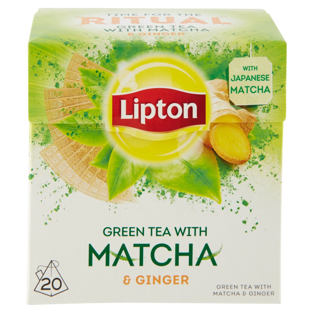 Lipton Green Tea With Matcha & Ginger 20 Filtri Supermercato24