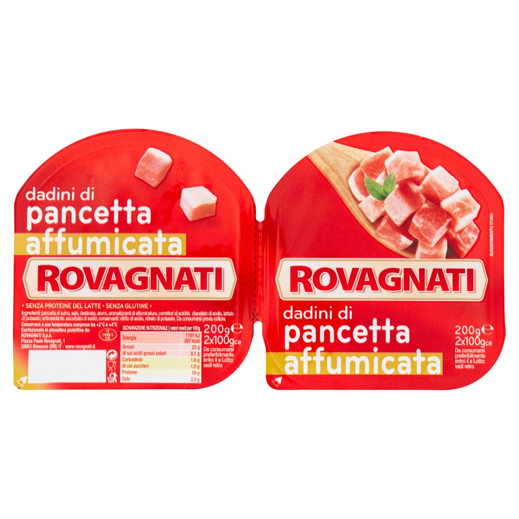 Rovagnati Dadini di Pancetta Affumicata 2 x 100 g