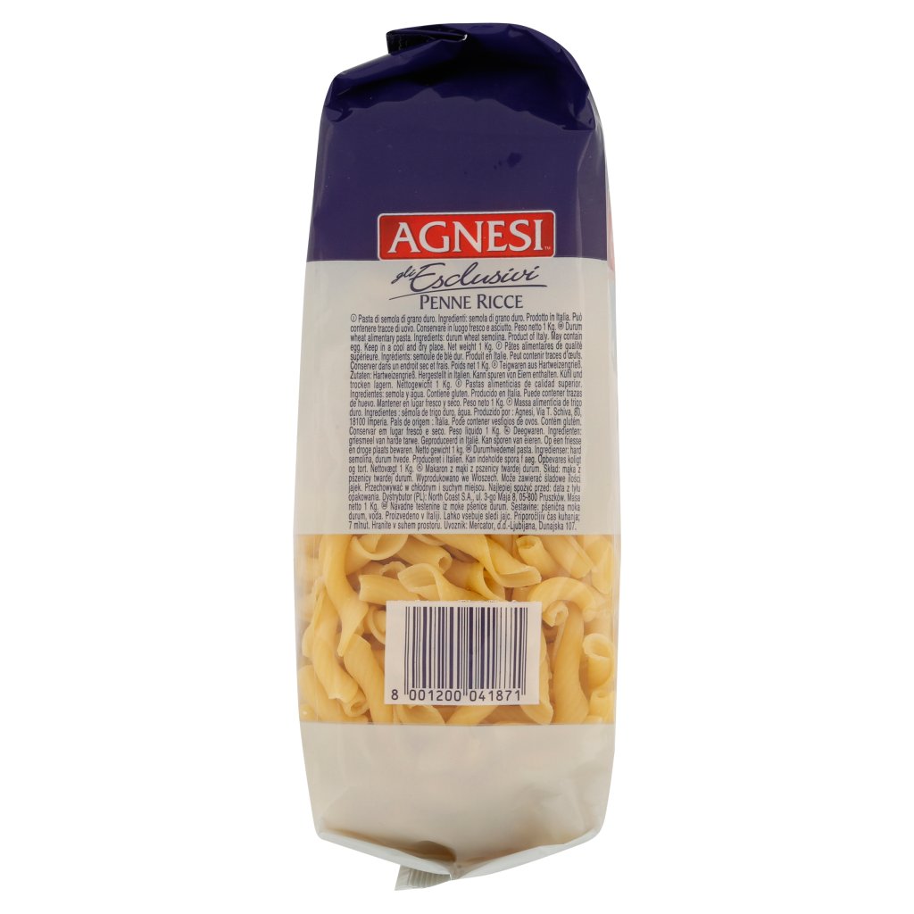 Agnesi Gli Esclusivi Penne Ricce 1 Kg