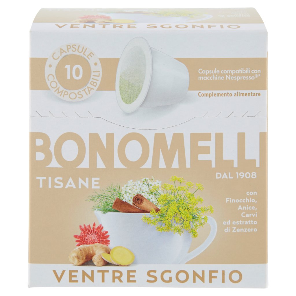 Bonomelli Tisane Ventre Sgonfio 10 Capsule