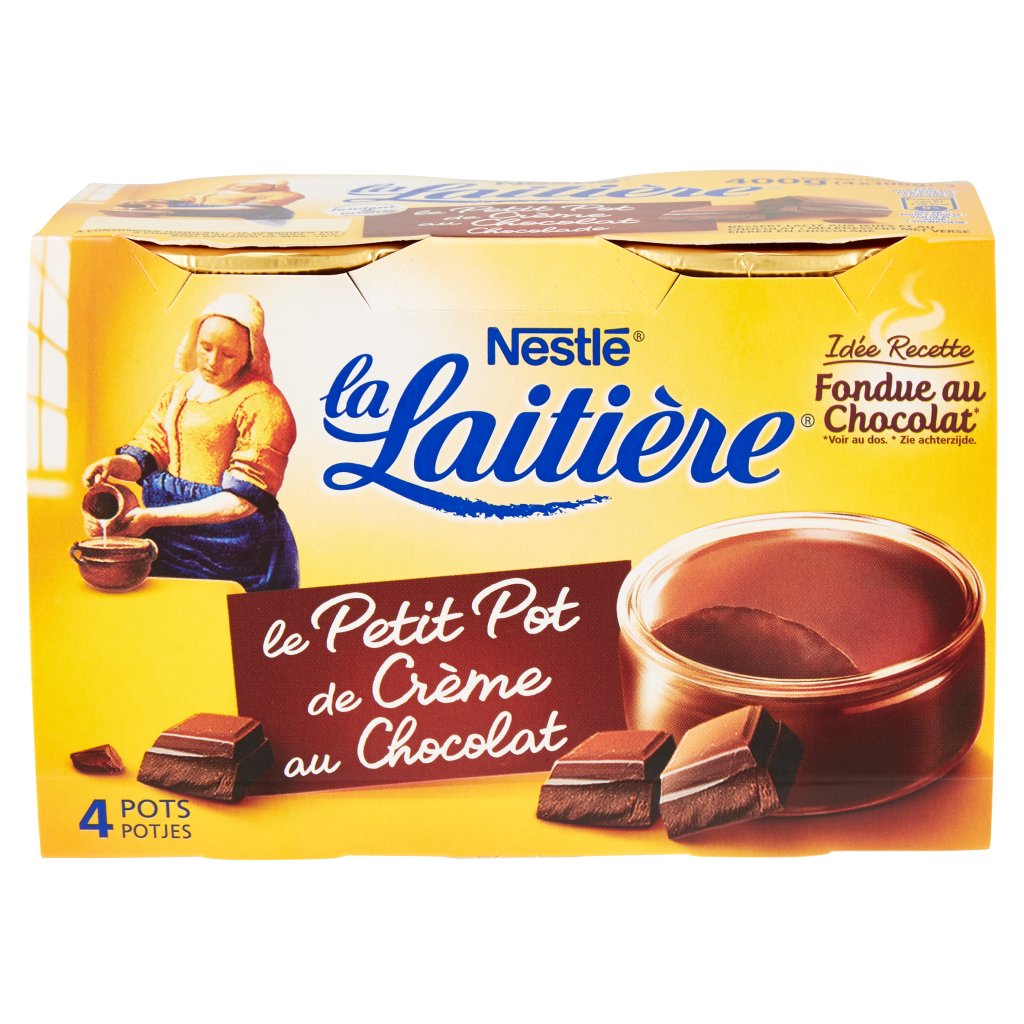 Nestlé La Laitière Cioccolato 4 x 100 g