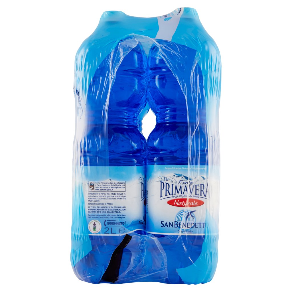 San Benedetto Acqua Minerale Naturale Oligominerale Fonte Primavera 6 x 2 l