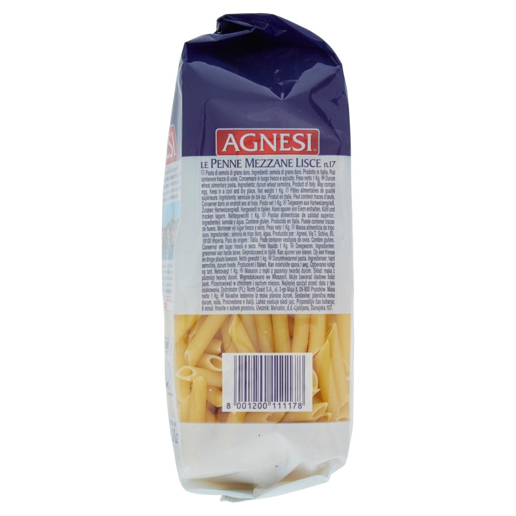 Agnesi Pasta Sem.Penne 17 Kg1 Gr 1000