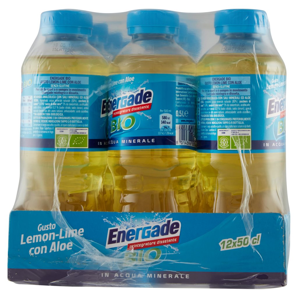 Energade Bio Lemon-lime con Aloe 0,5 l Conf. x 12