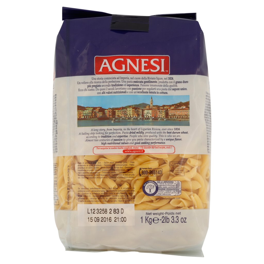 Agnesi Gli Esclusivi Penne Ricce 1 Kg