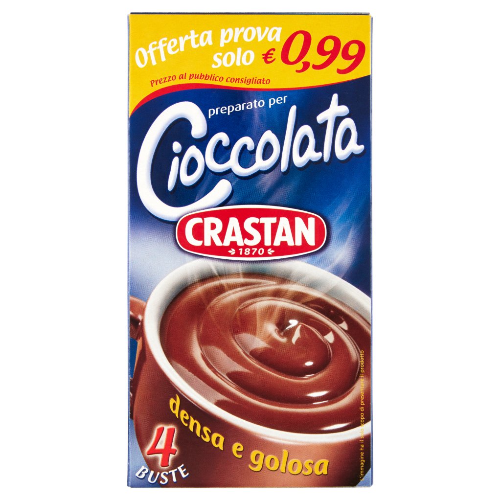 Crastan Preparato per Cioccolata 4 x 25 g