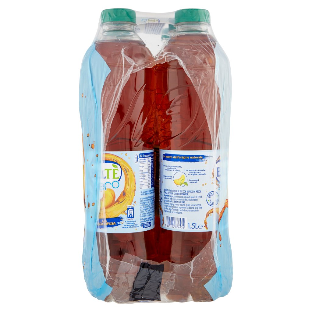 Beltè Zero , Bevanda Analcolica di Thè con Infuso di Pesca 1,5l x 6