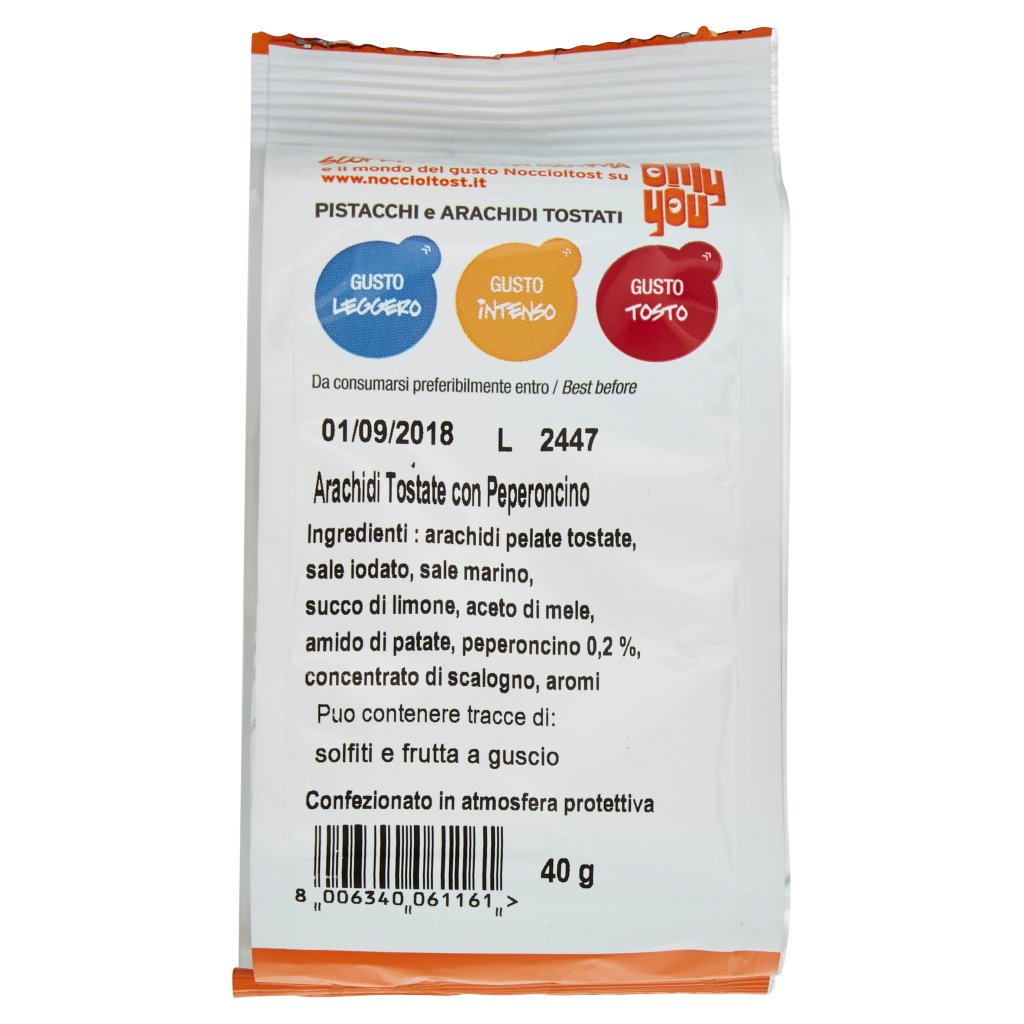 Noccioltost Only You Arachidi Tostate Gusto + Gusto Tosto Peperoncino