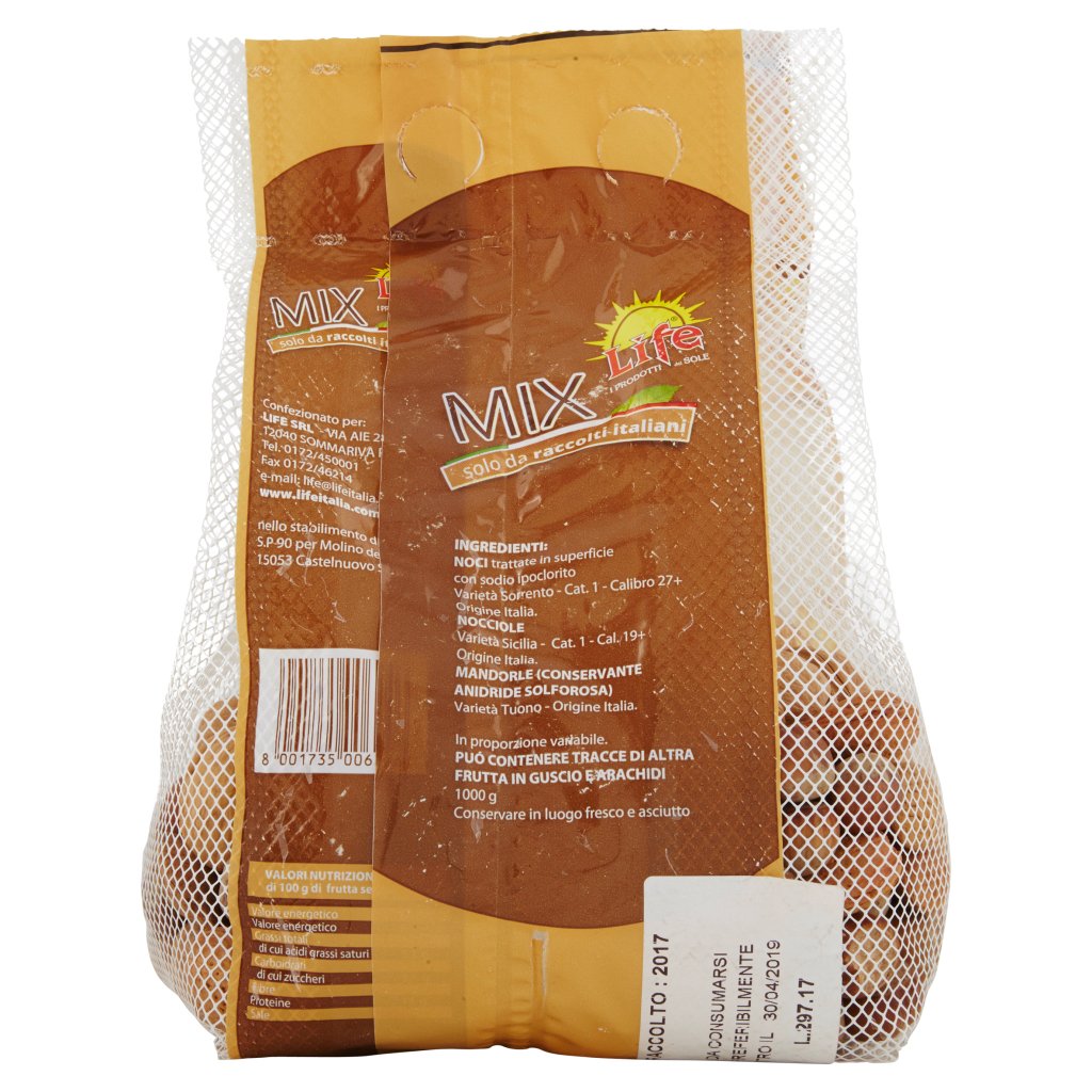 Life Mix Nocciole Mandorle Noci 1 Kg