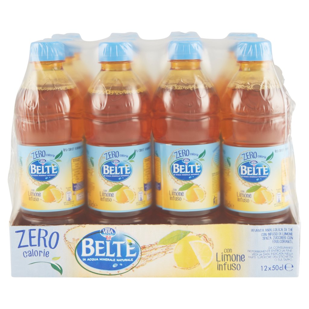 BELTÈ ZERO Bevanda Analcolica di THÈ in Acqua Minerale Naturale con LIMONE infuso