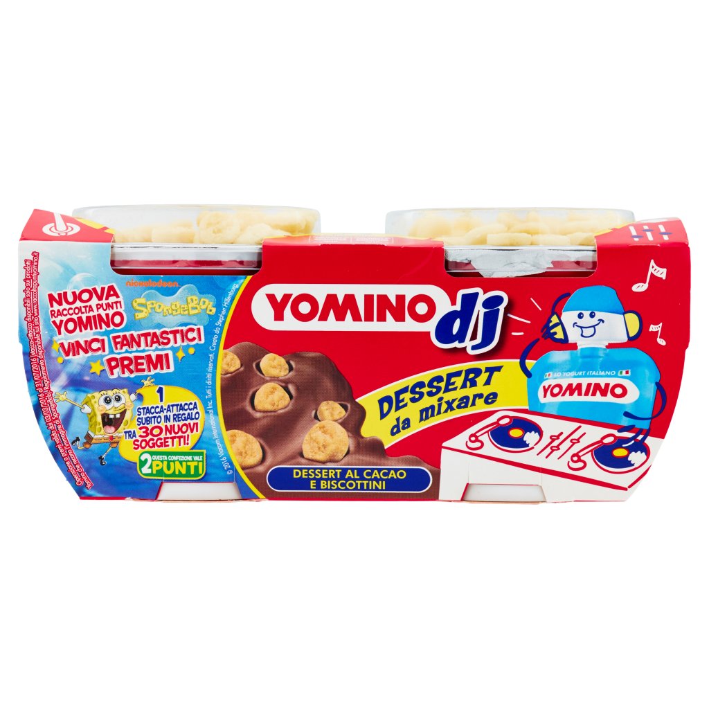 Yomino Dj Dessert al Cacao e Biscottini 2 x 100 g