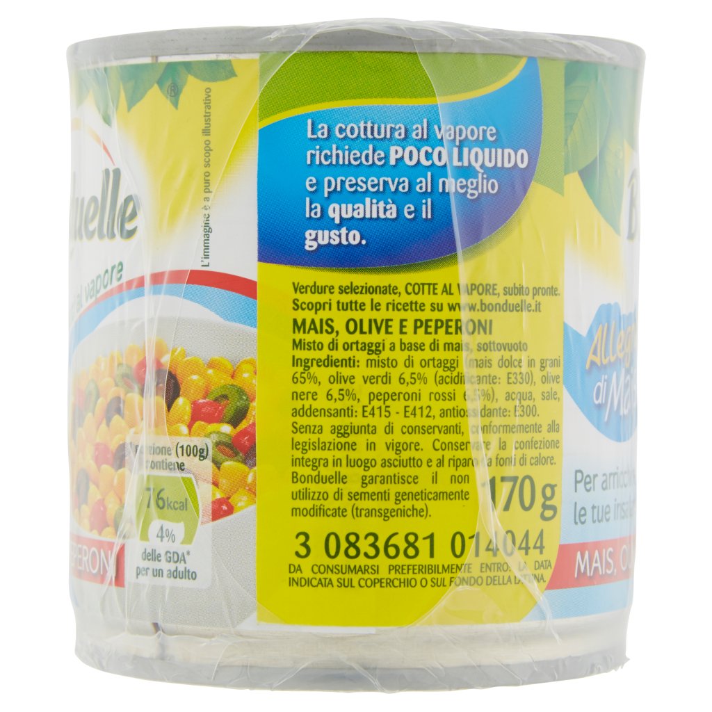 Bonduelle Allegrie di Mais Mais, Olive e Peperoni 2 x 170 g